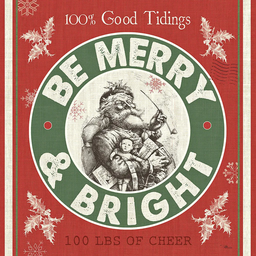 Farmhouse Holiday I Color by Pela Studio. SKU 41870a. Archival Giclee Fine art print for wall decor.