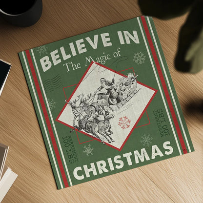 Farmhouse Holiday III Color by Pela Studio. Shown as a detailed flat fine art print, highlighting archival giclee quality. Available as an archival giclee rolled canvas, fine art paper, or poster print. SKU 41872a.