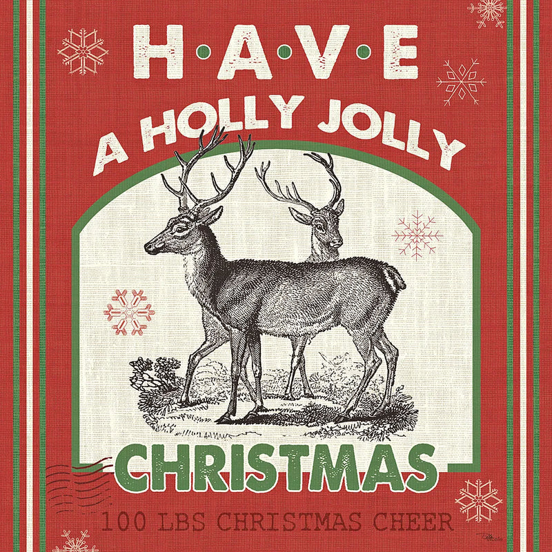 Farmhouse Holiday IV Color by Pela Studio. SKU 41873a. Archival Giclee Fine art print for wall decor.