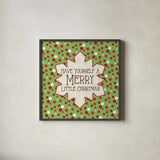 Festive Thoughts I by Pela Studio. Shown in a sleek black glass frame for a contemporary gallery look. Available as an archival giclee rolled canvas, fine art paper, or poster print. SKU 101263a.