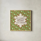 Festive Thoughts I by Pela Studio. Shown in a natural wood glass frame for a timeless modern aesthetic. Available as an archival giclee rolled canvas, fine art paper, or poster print. SKU 101263a.