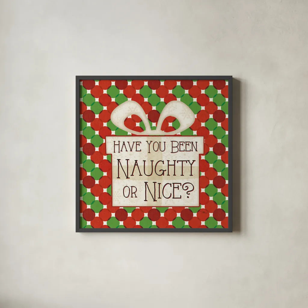 Festive Thoughts II by Pela Studio. Shown in a sleek black glass frame for a contemporary gallery look. Available as an archival giclee rolled canvas, fine art paper, or poster print. SKU 101264a.