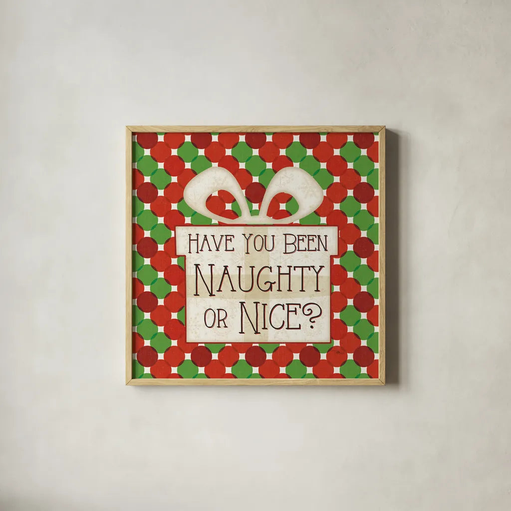 Festive Thoughts II by Pela Studio. Shown in a natural wood glass frame for a timeless modern aesthetic. Available as an archival giclee rolled canvas, fine art paper, or poster print. SKU 101264a.