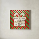 Festive Thoughts II by Pela Studio. Shown in a crisp white glass frame for a clean and minimalist style. Available as an archival giclee rolled canvas, fine art paper, or poster print. SKU 101264a.