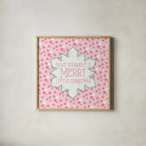 Festive Thoughts Pastel I by Pela Studio. Shown in a natural wood glass frame for a timeless modern aesthetic. Available as an archival giclee rolled canvas, fine art paper, or poster print. SKU 101153a.