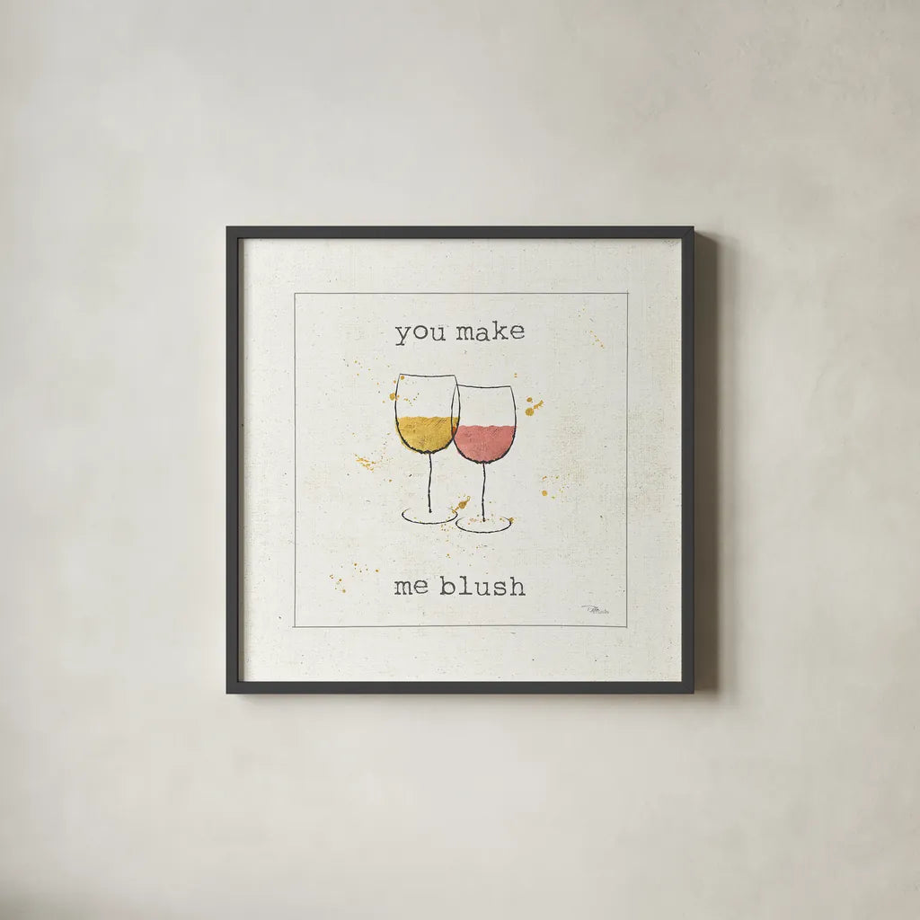 Flavor Notes I by Pela Studio. Shown in a sleek black glass frame for a contemporary gallery look. Available as an archival giclee rolled canvas, fine art paper, or poster print. SKU 18587a.