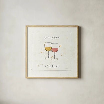 Flavor Notes I by Pela Studio. Shown in a natural wood glass frame for a timeless modern aesthetic. Available as an archival giclee rolled canvas, fine art paper, or poster print. SKU 18587a.