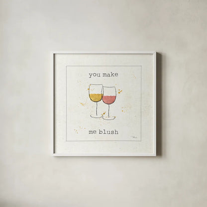 Flavor Notes I by Pela Studio. Shown in a crisp white glass frame for a clean and minimalist style. Available as an archival giclee rolled canvas, fine art paper, or poster print. SKU 18587a.