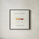 Flavor Notes VI by Pela Studio. Shown in a sleek black glass frame for a contemporary gallery look. Available as an archival giclee rolled canvas, fine art paper, or poster print. SKU 24051a.