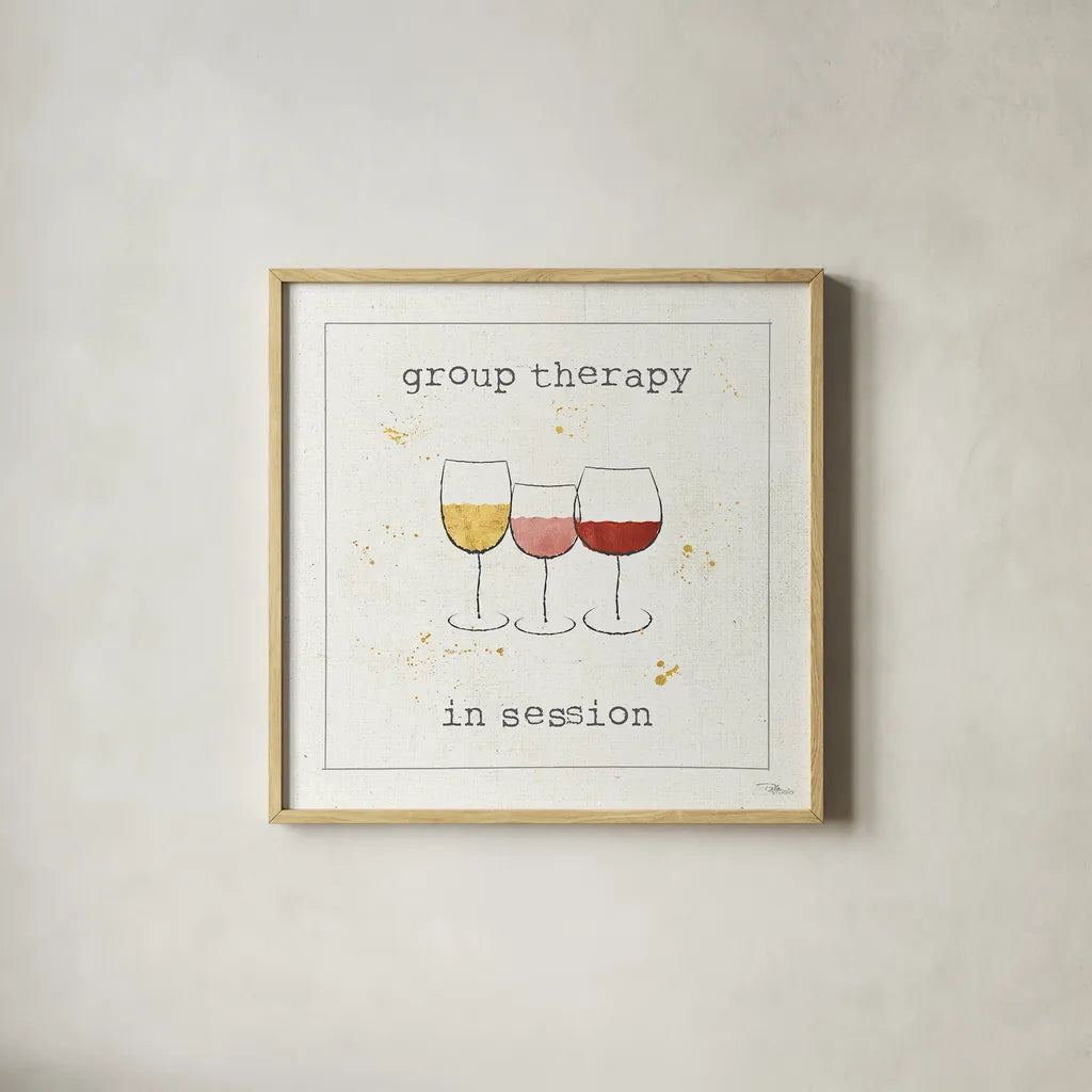 Flavor Notes VI by Pela Studio. Shown in a natural wood glass frame for a timeless modern aesthetic. Available as an archival giclee rolled canvas, fine art paper, or poster print. SKU 24051a.