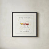 Flavor Notes VI v2 by Pela Studio. Shown in a sleek black glass frame for a contemporary gallery look. Available as an archival giclee rolled canvas, fine art paper, or poster print. SKU 43803a.