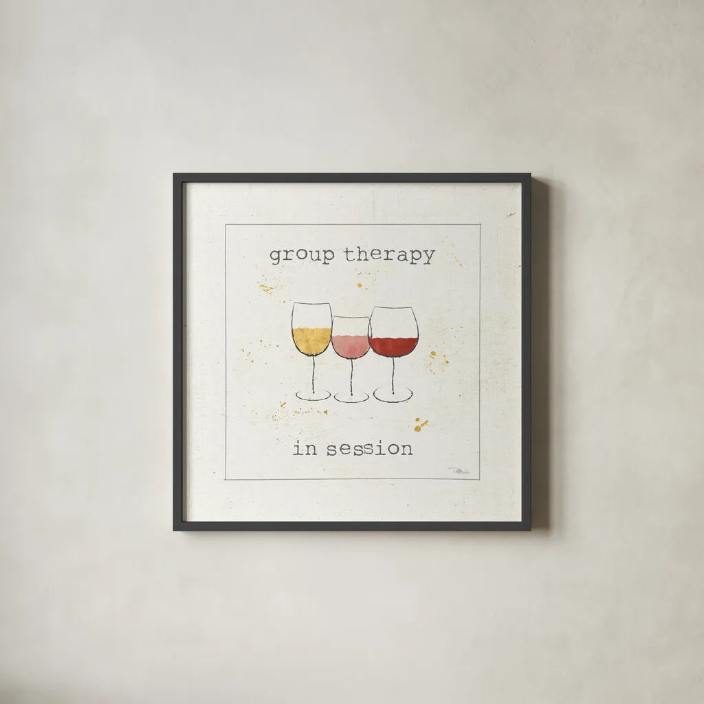 Flavor Notes VI v2 by Pela Studio. Shown in a sleek black glass frame for a contemporary gallery look. Available as an archival giclee rolled canvas, fine art paper, or poster print. SKU 43803a.