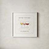 Flavor Notes VI v2 by Pela Studio. Shown in a crisp white glass frame for a clean and minimalist style. Available as an archival giclee rolled canvas, fine art paper, or poster print. SKU 43803a.