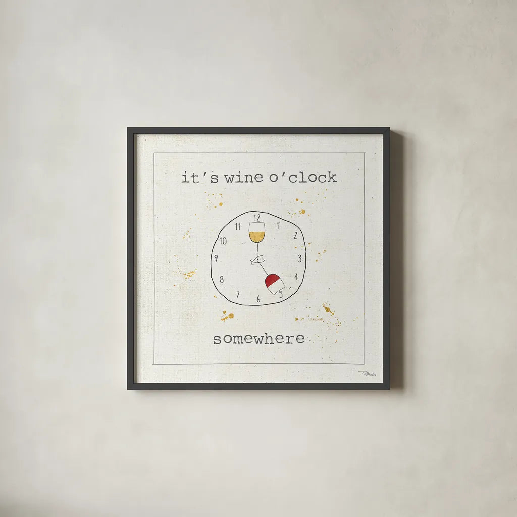 Flavor Notes VII by Pela Studio. Shown in a sleek black glass frame for a contemporary gallery look. Available as an archival giclee rolled canvas, fine art paper, or poster print. SKU 24052a.