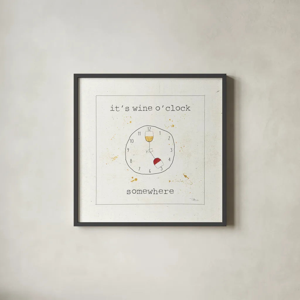 Flavor Notes VII v2 by Pela Studio. Shown in a sleek black glass frame for a contemporary gallery look. Available as an archival giclee rolled canvas, fine art paper, or poster print. SKU 43804a.