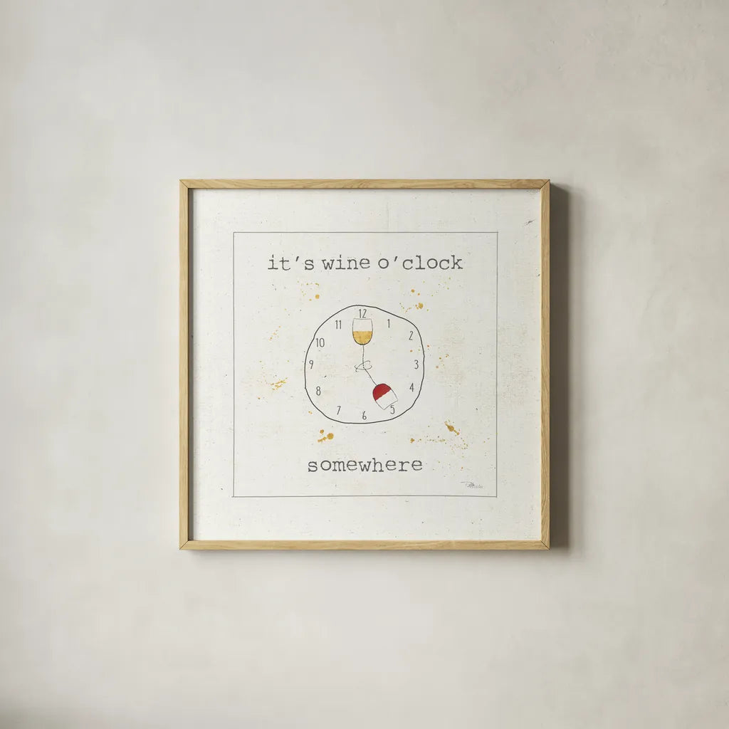 Flavor Notes VII v2 by Pela Studio. Shown in a natural wood glass frame for a timeless modern aesthetic. Available as an archival giclee rolled canvas, fine art paper, or poster print. SKU 43804a.