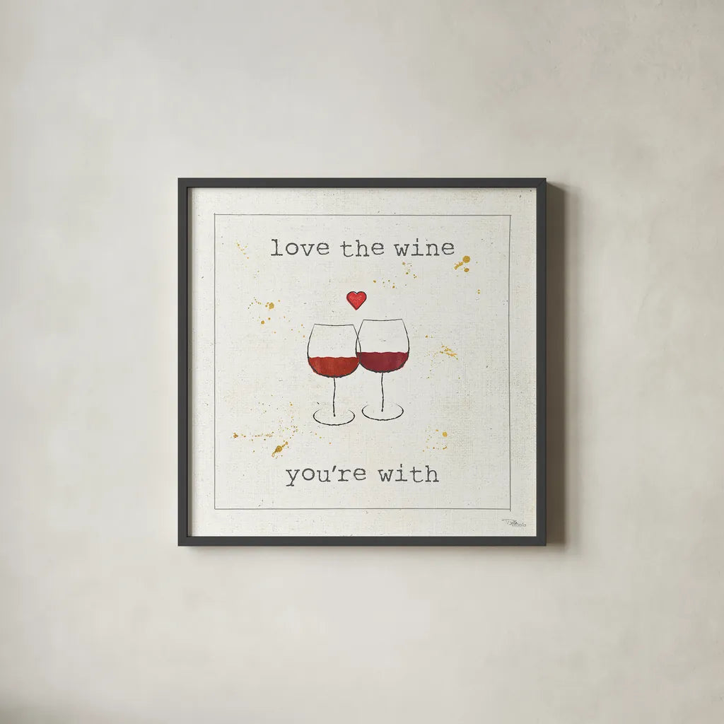 Flavor Notes VIII by Pela Studio. Shown in a sleek black glass frame for a contemporary gallery look. Available as an archival giclee rolled canvas, fine art paper, or poster print. SKU 24053a.