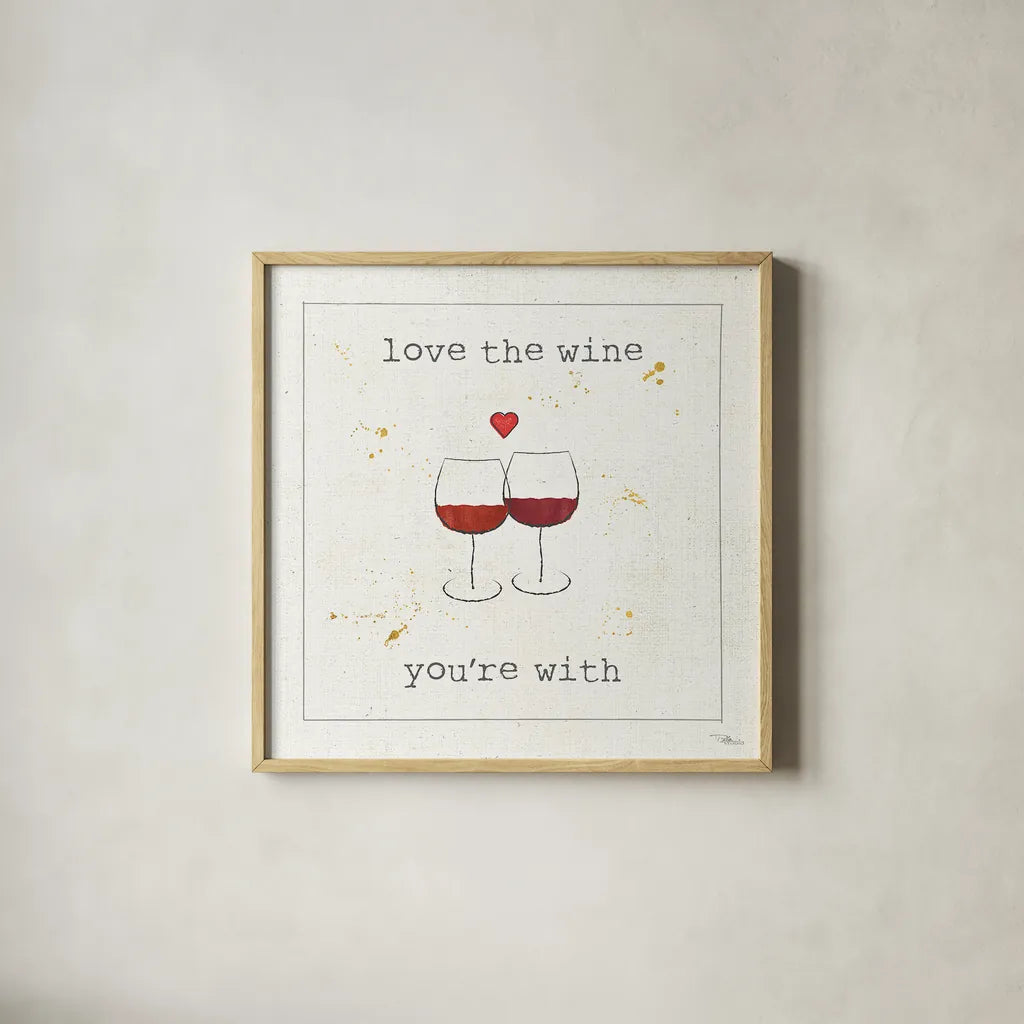 Flavor Notes VIII by Pela Studio. Shown in a natural wood glass frame for a timeless modern aesthetic. Available as an archival giclee rolled canvas, fine art paper, or poster print. SKU 24053a.