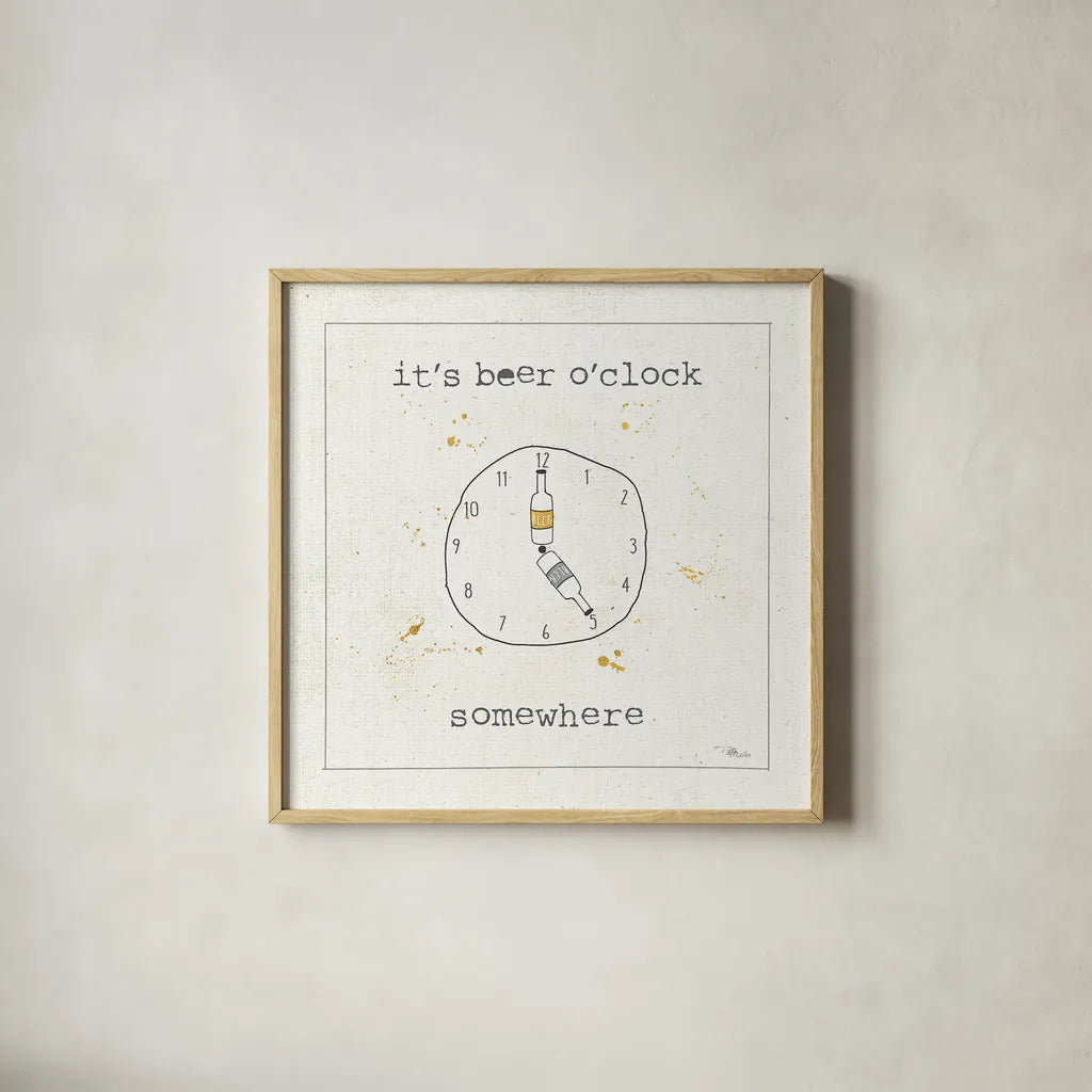 Flavor Notes XI by Pela Studio. Shown in a natural wood glass frame for a timeless modern aesthetic. Available as an archival giclee rolled canvas, fine art paper, or poster print. SKU 34893a.