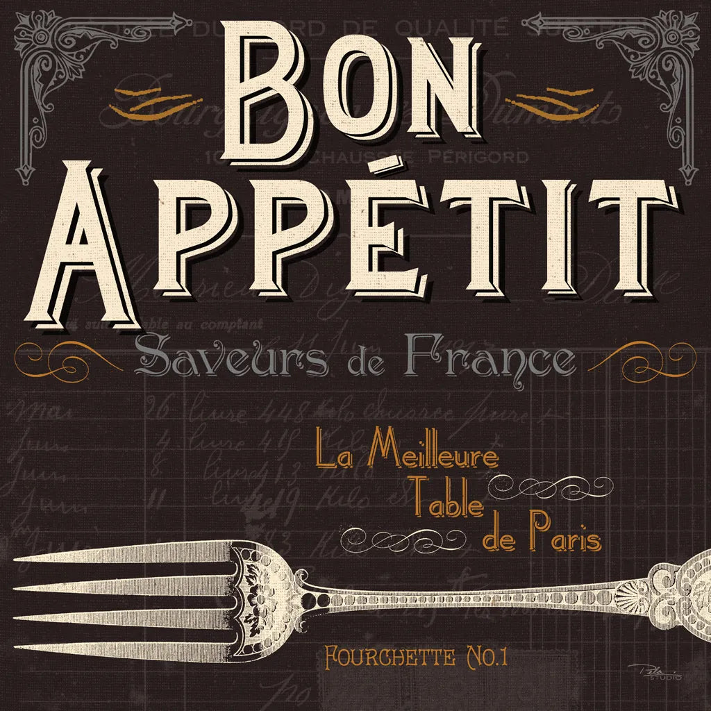 Flavors of France III by Pela Studio. SKU 10987a. Archival Giclee Fine art print for wall decor.