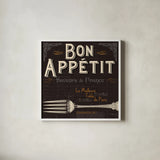 Flavors of France III by Pela Studio. Shown in a crisp white glass frame for a clean and minimalist style. Available as an archival giclee rolled canvas, fine art paper, or poster print. SKU 10987a.