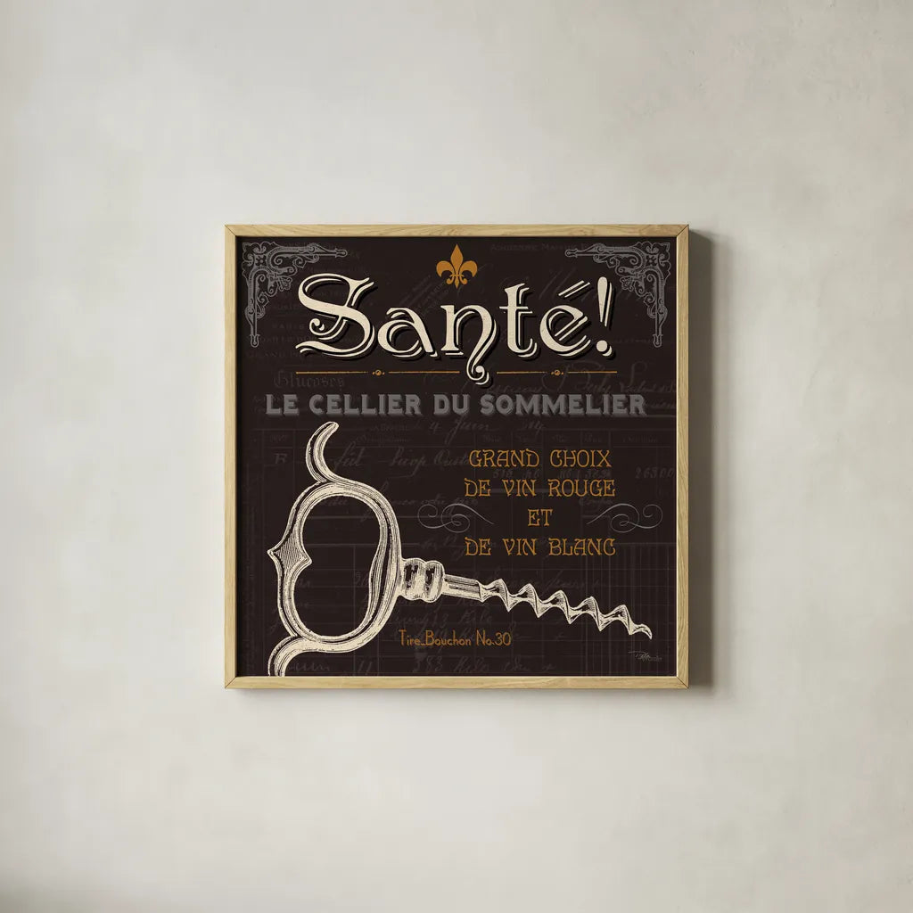 Flavors of France V by Pela Studio. Shown in a natural wood glass frame for a timeless modern aesthetic. Available as an archival giclee rolled canvas, fine art paper, or poster print. SKU 10989a.