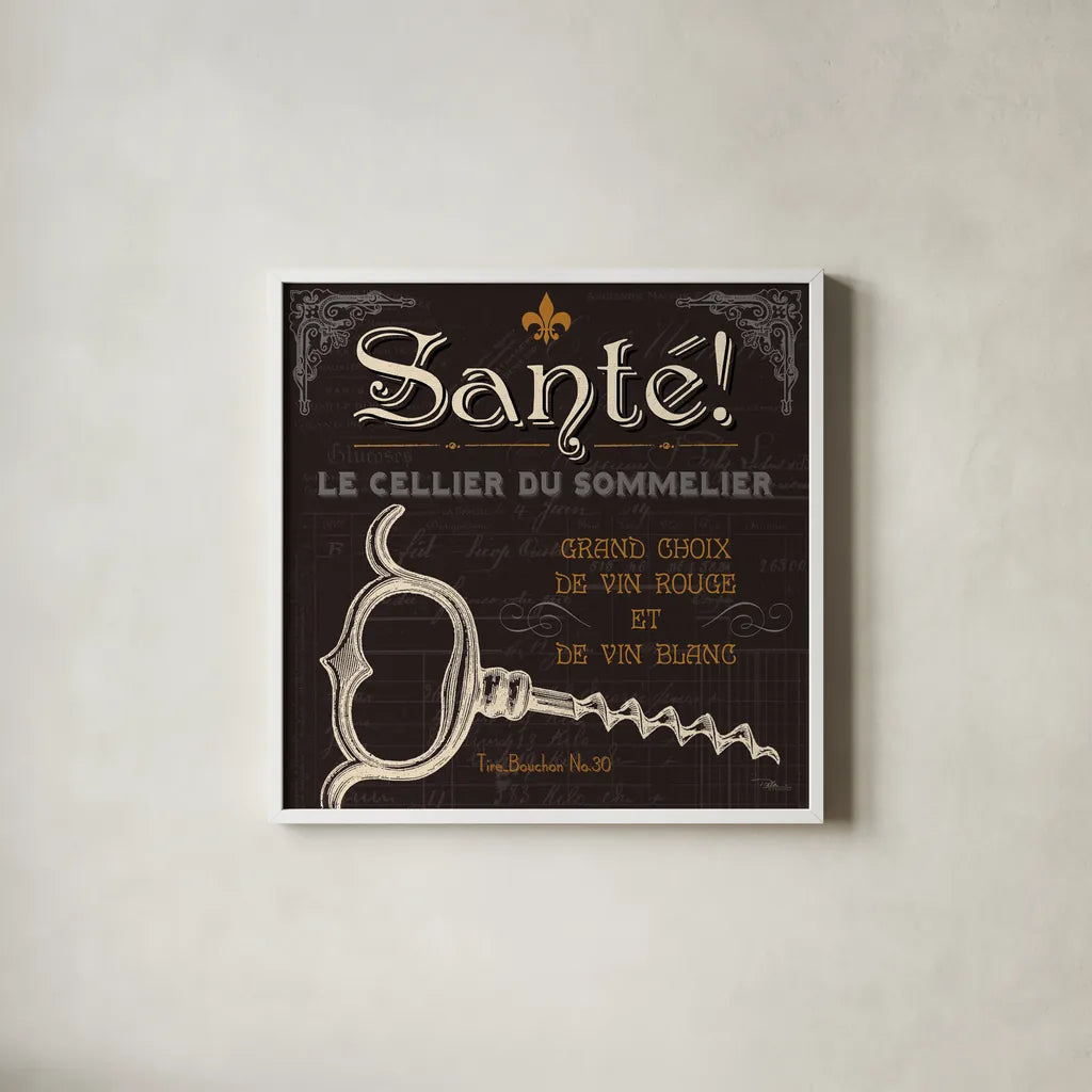 Flavors of France V by Pela Studio. Shown in a crisp white glass frame for a clean and minimalist style. Available as an archival giclee rolled canvas, fine art paper, or poster print. SKU 10989a.