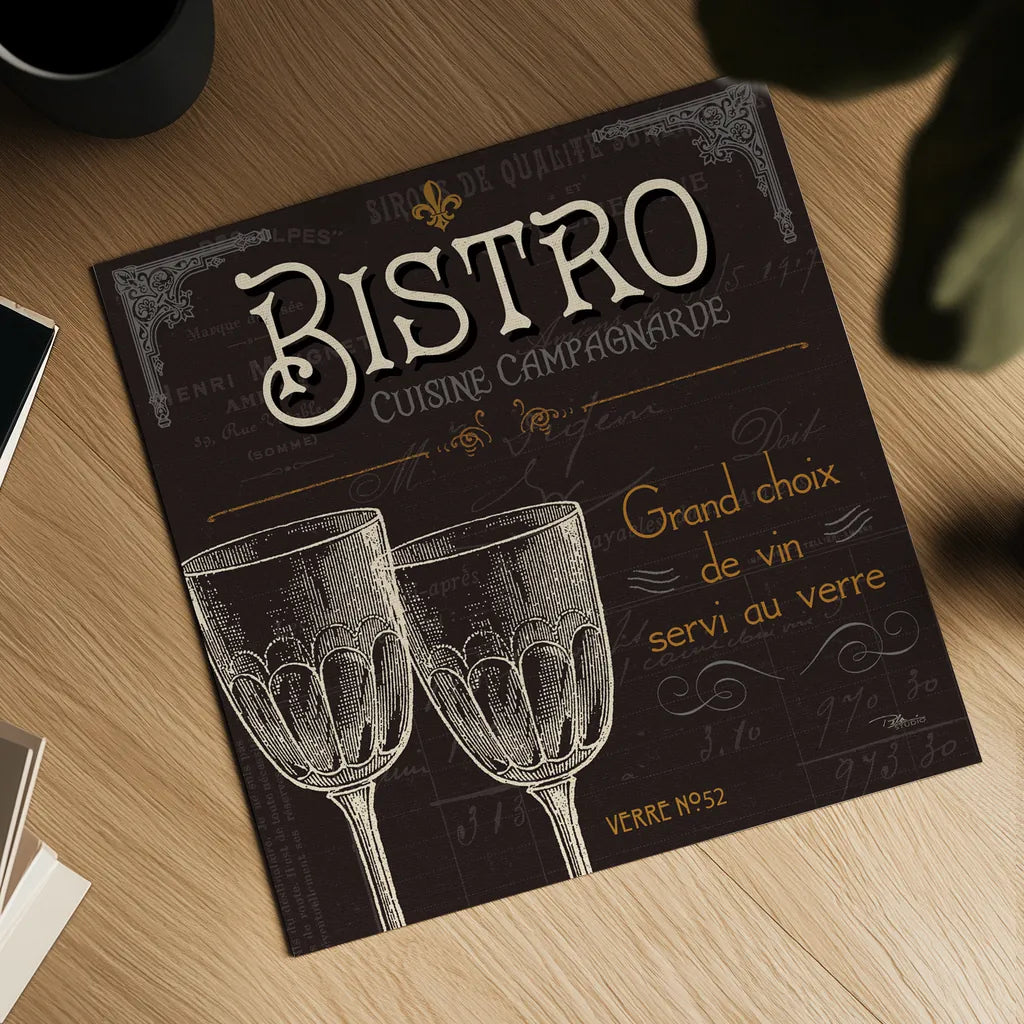 Flavors of France VI by Pela Studio. Shown as a detailed flat fine art print, highlighting archival giclee quality. Available as an archival giclee rolled canvas, fine art paper, or poster print. SKU 10990a.