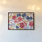 Floral Flow I by Pela Studio. shown as a paper print in a black flame. Available as a archival giclee rolled canvas, fine art paper, or poster print. SKU 49215i.