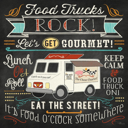 Food Truck Fan II by Pela Studio. SKU 21665a. Archival Giclee Fine art print for wall decor.