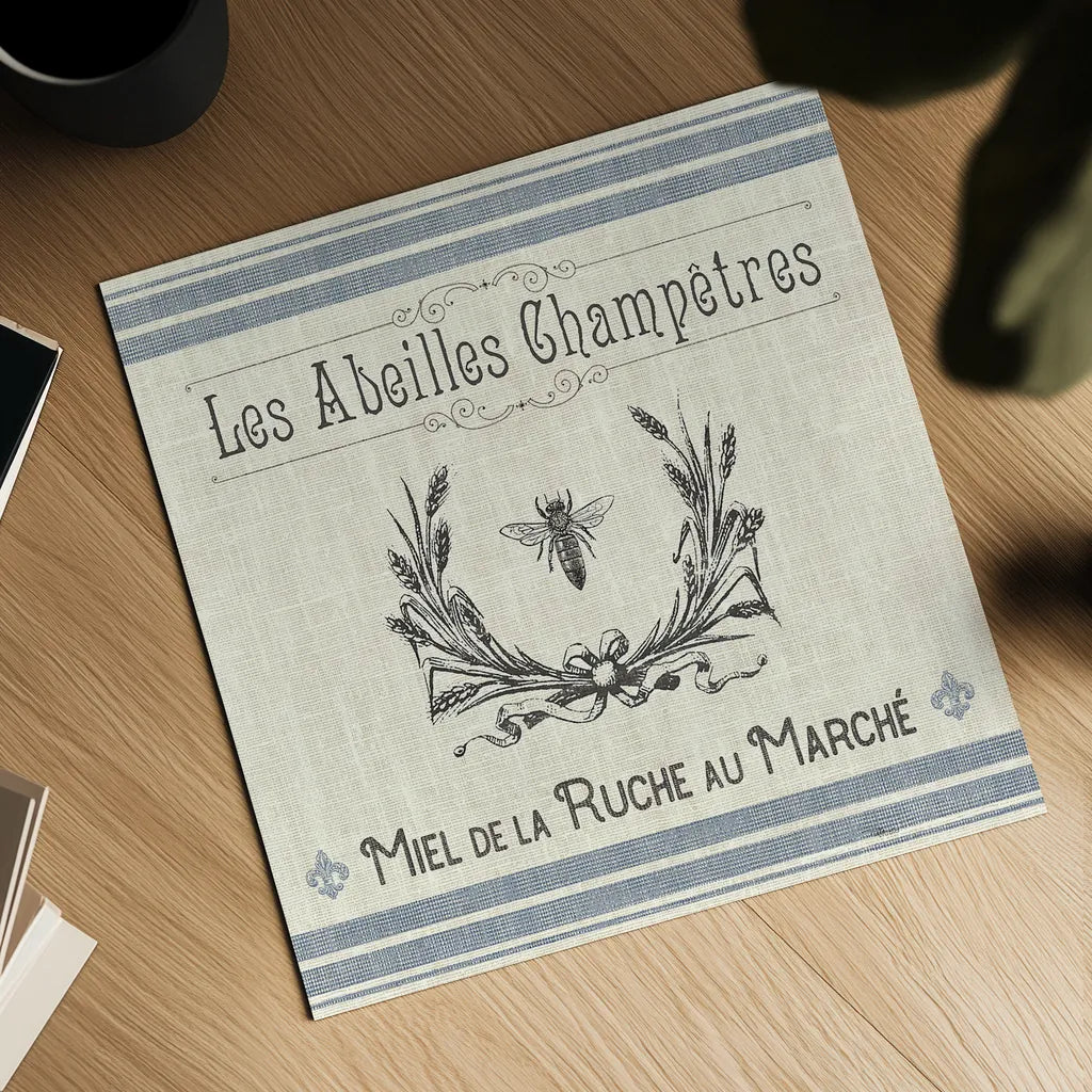 French Farmhouse III by Pela Studio. Shown as a detailed flat fine art print, highlighting archival giclee quality. Available as an archival giclee rolled canvas, fine art paper, or poster print. SKU 45586a.