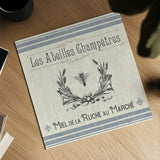 French Farmhouse III by Pela Studio. Shown as a detailed flat fine art print, highlighting archival giclee quality. Available as an archival giclee rolled canvas, fine art paper, or poster print. SKU 45586a.