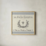 French Farmhouse III by Pela Studio. Shown in a natural wood glass frame for a timeless modern aesthetic. Available as an archival giclee rolled canvas, fine art paper, or poster print. SKU 45586a.