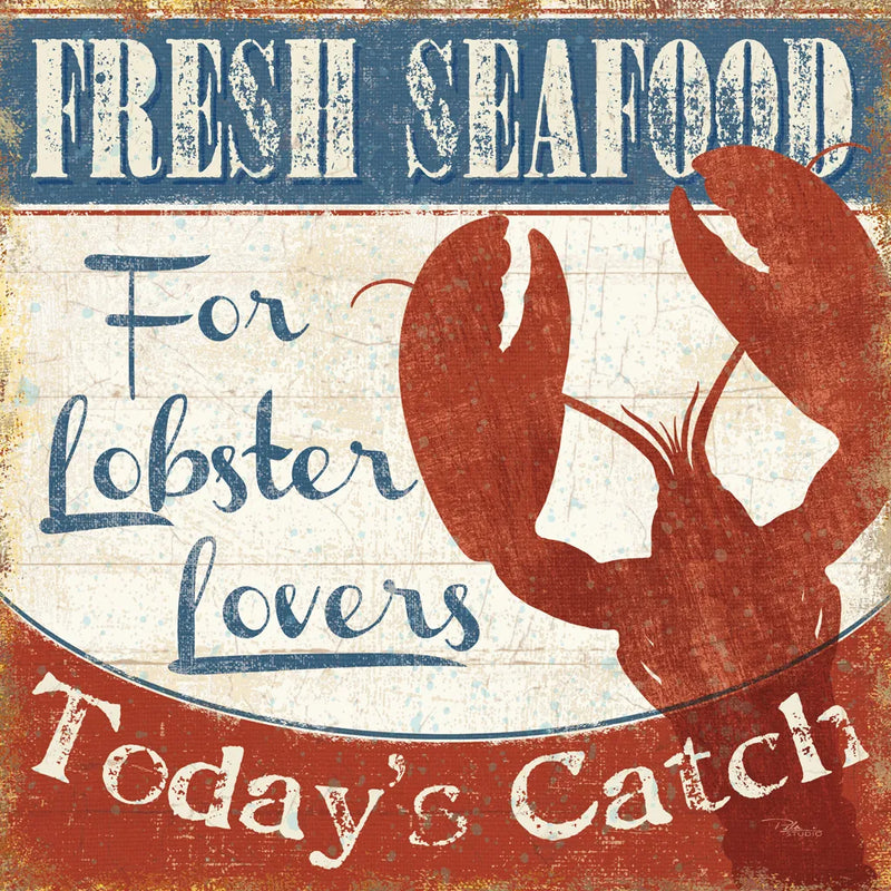 Fresh Seafood I by Pela Studio. SKU 11278a. Archival Giclee Fine art print for wall decor.