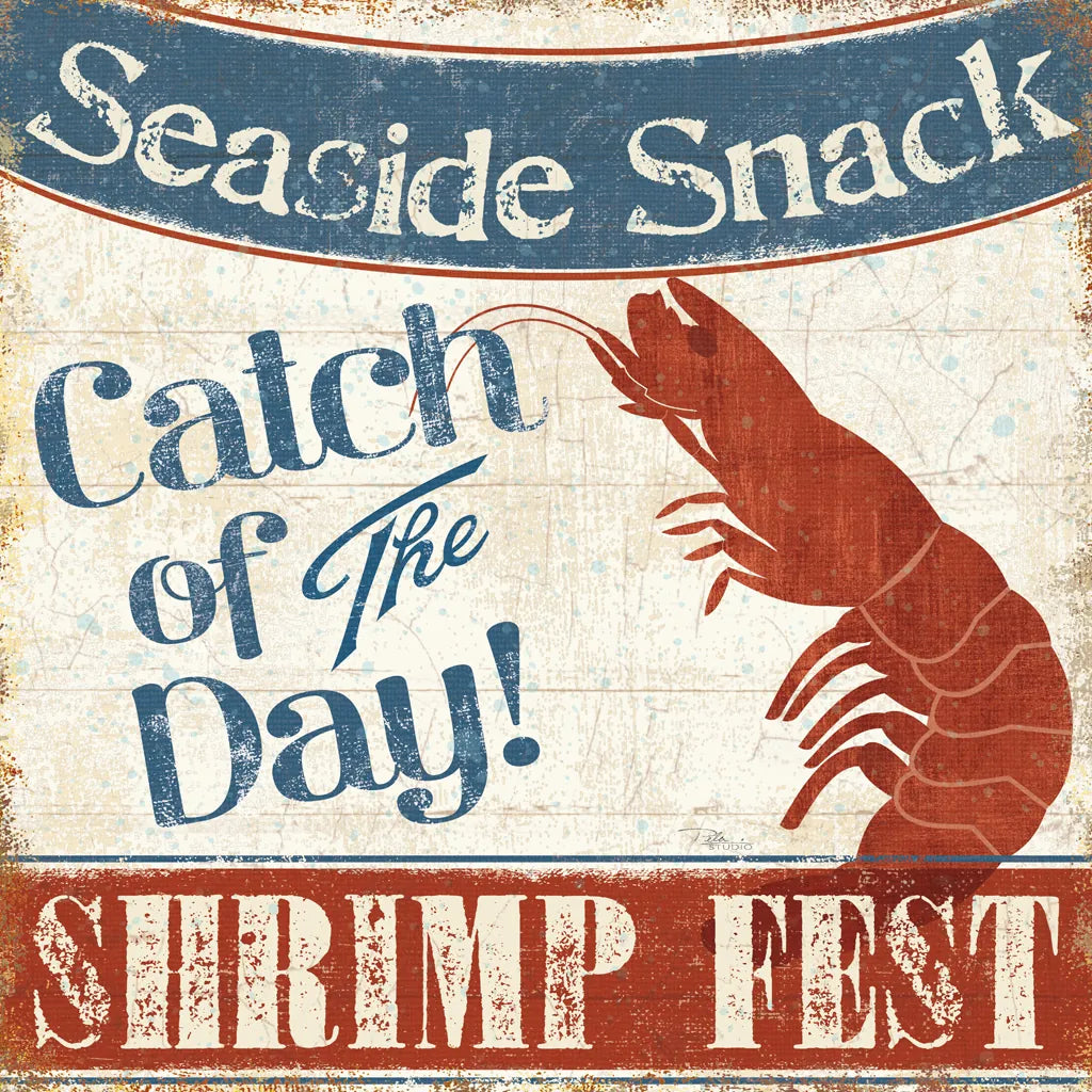 Fresh Seafood III by Pela Studio. SKU 11280a. Archival Giclee Fine art print for wall decor.