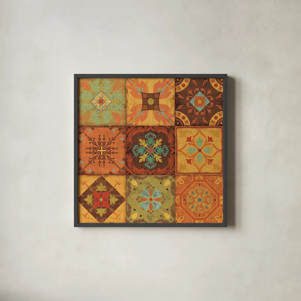 From India II by Pela Studio. Shown in a sleek black glass frame for a contemporary gallery look. Available as an archival giclee rolled canvas, fine art paper, or poster print. SKU 9234a.