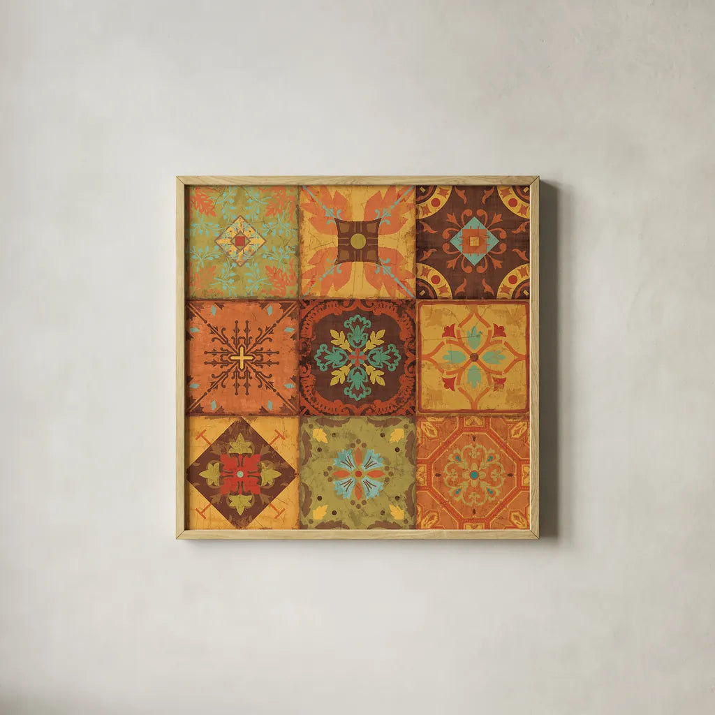 From India II by Pela Studio. Shown in a natural wood glass frame for a timeless modern aesthetic. Available as an archival giclee rolled canvas, fine art paper, or poster print. SKU 9234a.