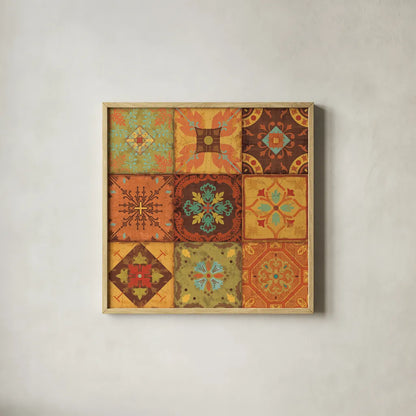 From India II by Pela Studio. Shown in a natural wood glass frame for a timeless modern aesthetic. Available as an archival giclee rolled canvas, fine art paper, or poster print. SKU 9234a.