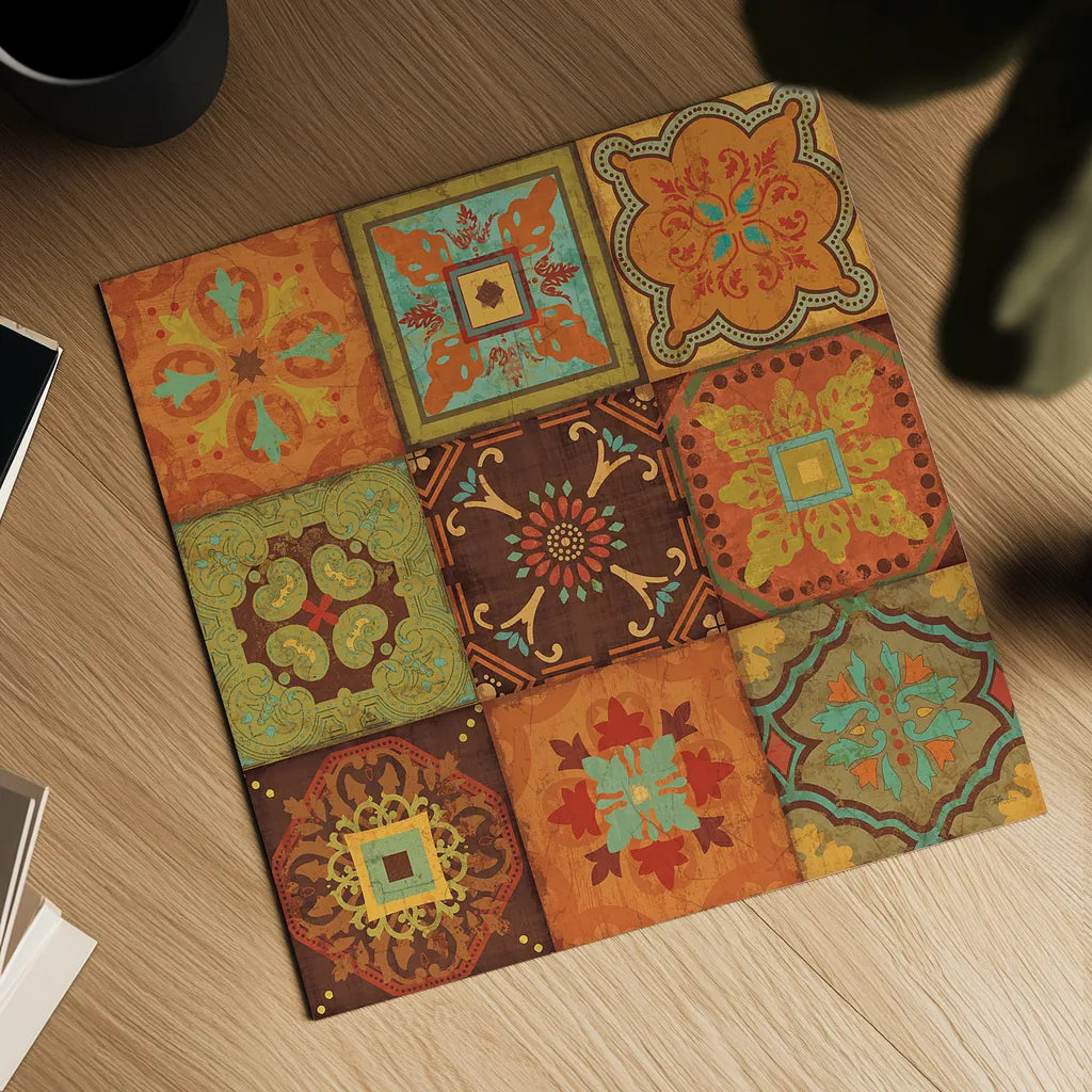 From India III by Pela Studio. Shown as a detailed flat fine art print, highlighting archival giclee quality. Available as an archival giclee rolled canvas, fine art paper, or poster print. SKU 9235a.