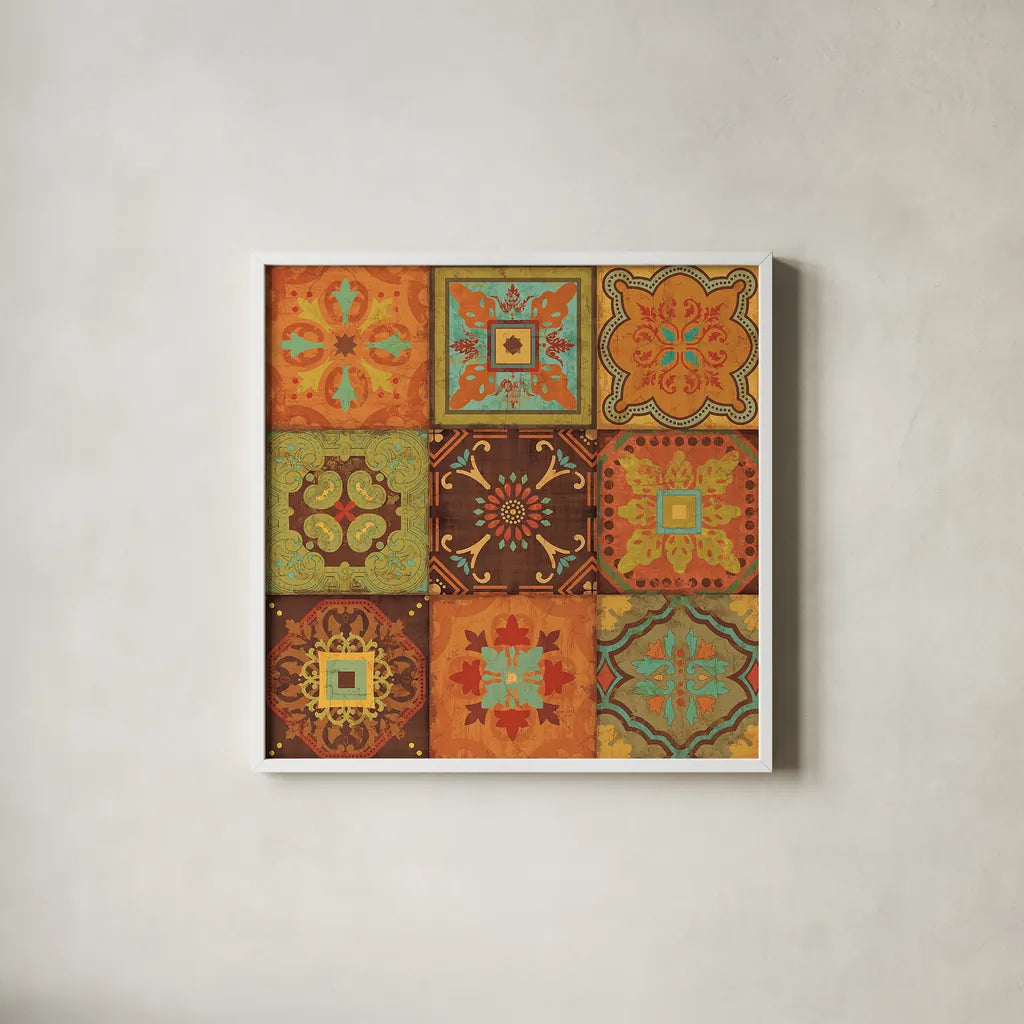 From India III by Pela Studio. Shown in a crisp white glass frame for a clean and minimalist style. Available as an archival giclee rolled canvas, fine art paper, or poster print. SKU 9235a.