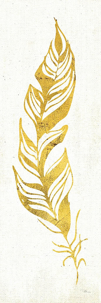 Gold Water Feather I by Pela Studio