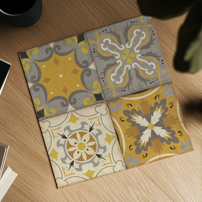 Gray Glow Square 4 Up by Pela Studio. Shown as a detailed flat fine art print, highlighting archival giclee quality. Available as an archival giclee rolled canvas, fine art paper, or poster print. SKU 12300a.