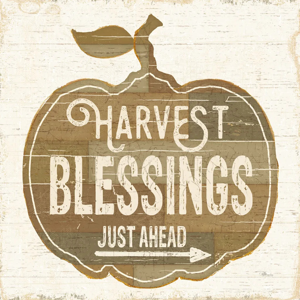 Harvest Blessings Just Ahead by Pela Studio. SKU 35665a. Archival Giclee Fine art print for wall decor.