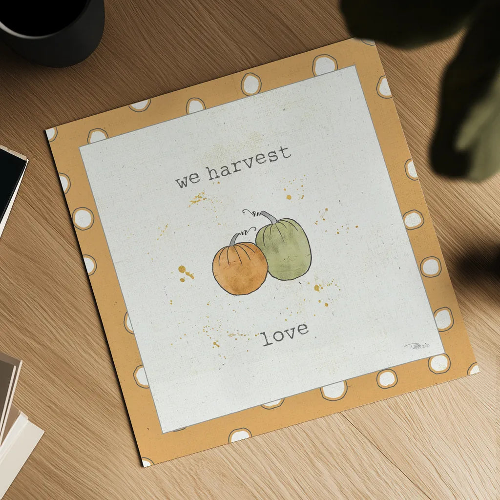 Harvest Cuties I Step 02C by Pela Studio. Shown as a detailed flat fine art print, highlighting archival giclee quality. Available as an archival giclee rolled canvas, fine art paper, or poster print. SKU 47508a.