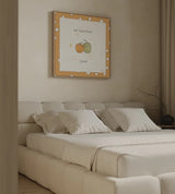 Harvest Cuties I Step 02C by Pela Studio. shown as a paper print in a natural frame. Available as a archival giclee rolled canvas, fine art paper, or poster print. SKU 47508a.