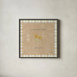 Harvest Cuties II Brown by Pela Studio. Shown in a sleek black glass frame for a contemporary gallery look. Available as an archival giclee rolled canvas, fine art paper, or poster print. SKU 47509a.