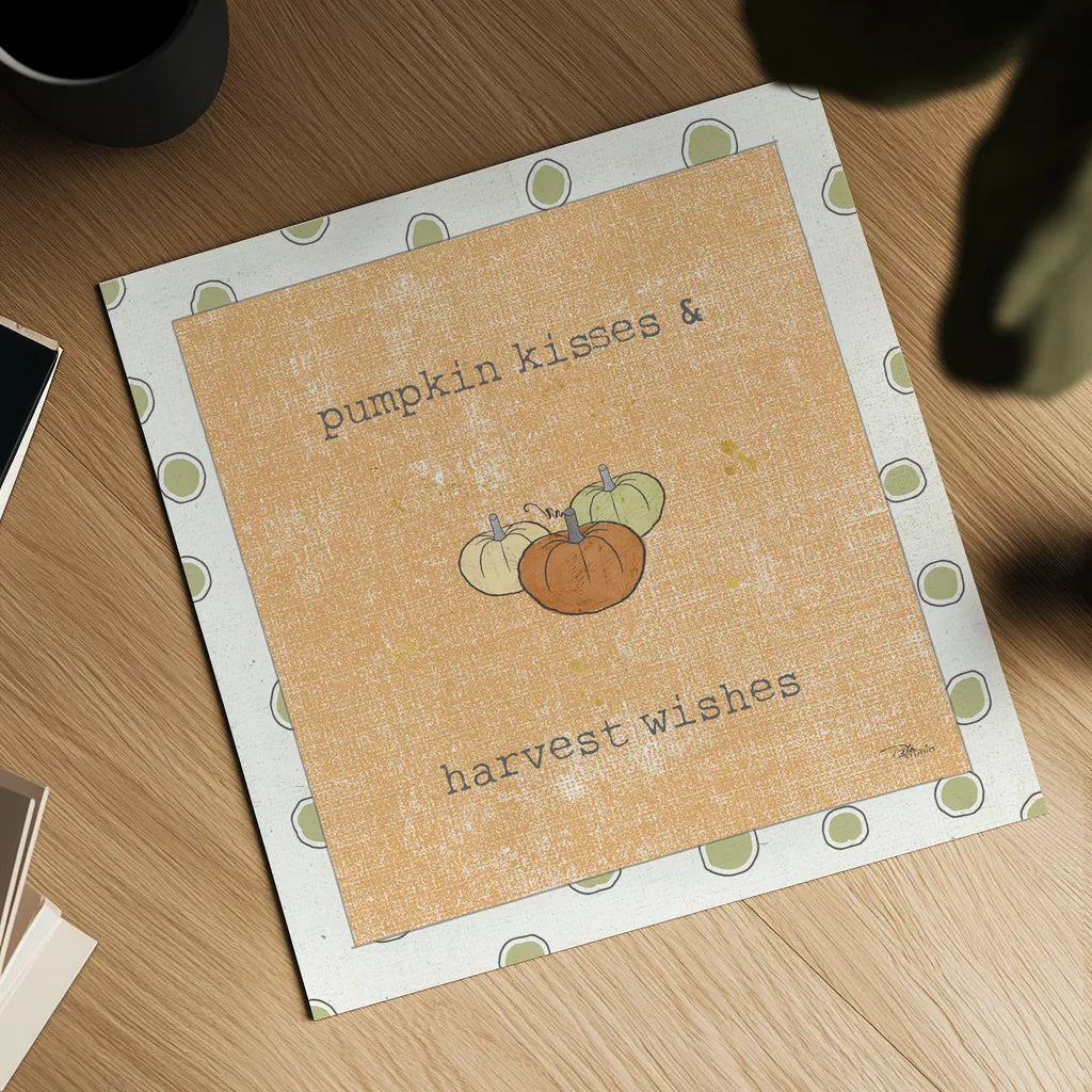 Harvest Cuties III Orange by Pela Studio. Shown as a detailed flat fine art print, highlighting archival giclee quality. Available as an archival giclee rolled canvas, fine art paper, or poster print. SKU 47510a.