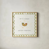 Harvest Cuties IV Step 05B by Pela Studio. Shown in a natural wood glass frame for a timeless modern aesthetic. Available as an archival giclee rolled canvas, fine art paper, or poster print. SKU 47511a.