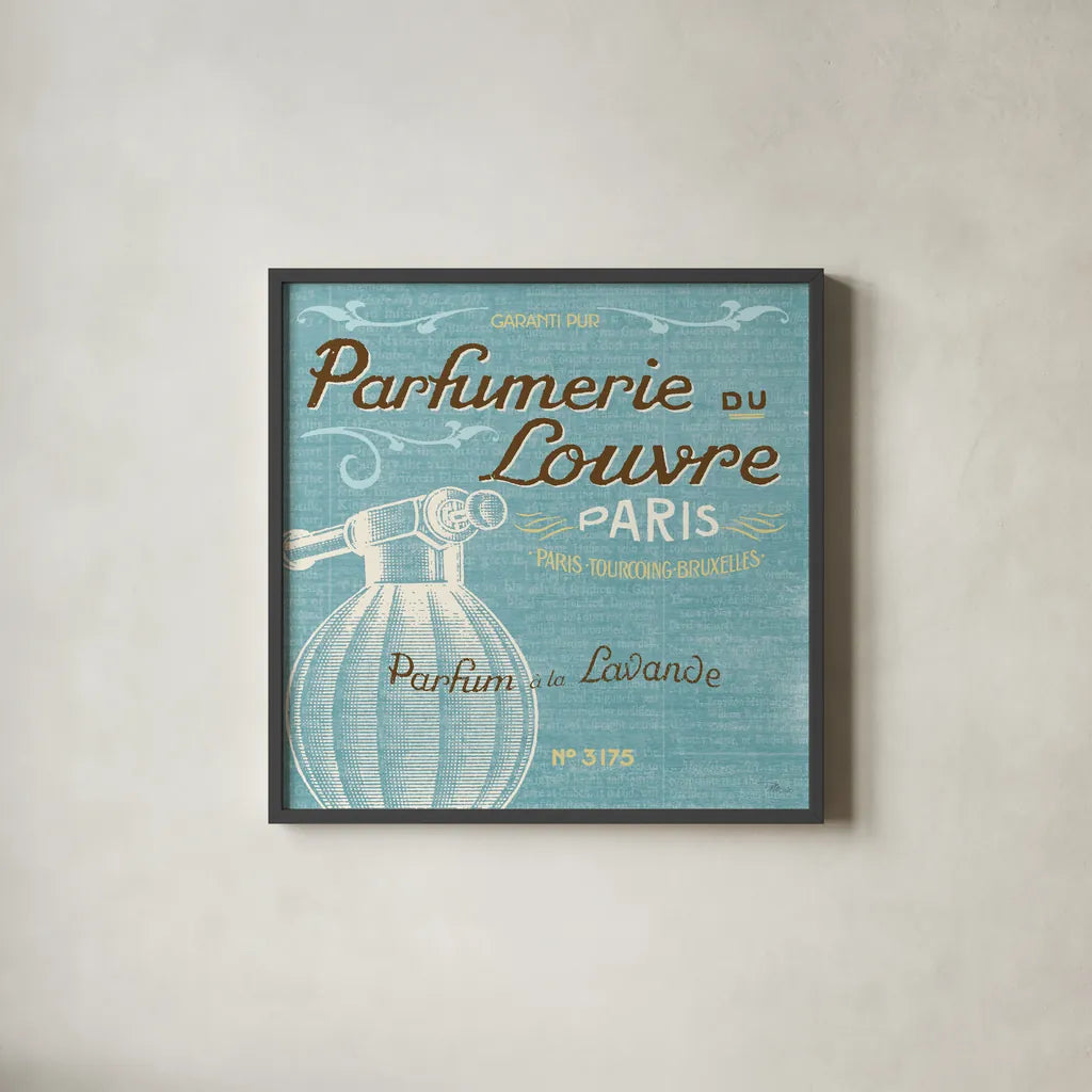 Indulge Yourself Aqua II by Pela Studio. Shown in a sleek black glass frame for a contemporary gallery look. Available as an archival giclee rolled canvas, fine art paper, or poster print. SKU 8798a.