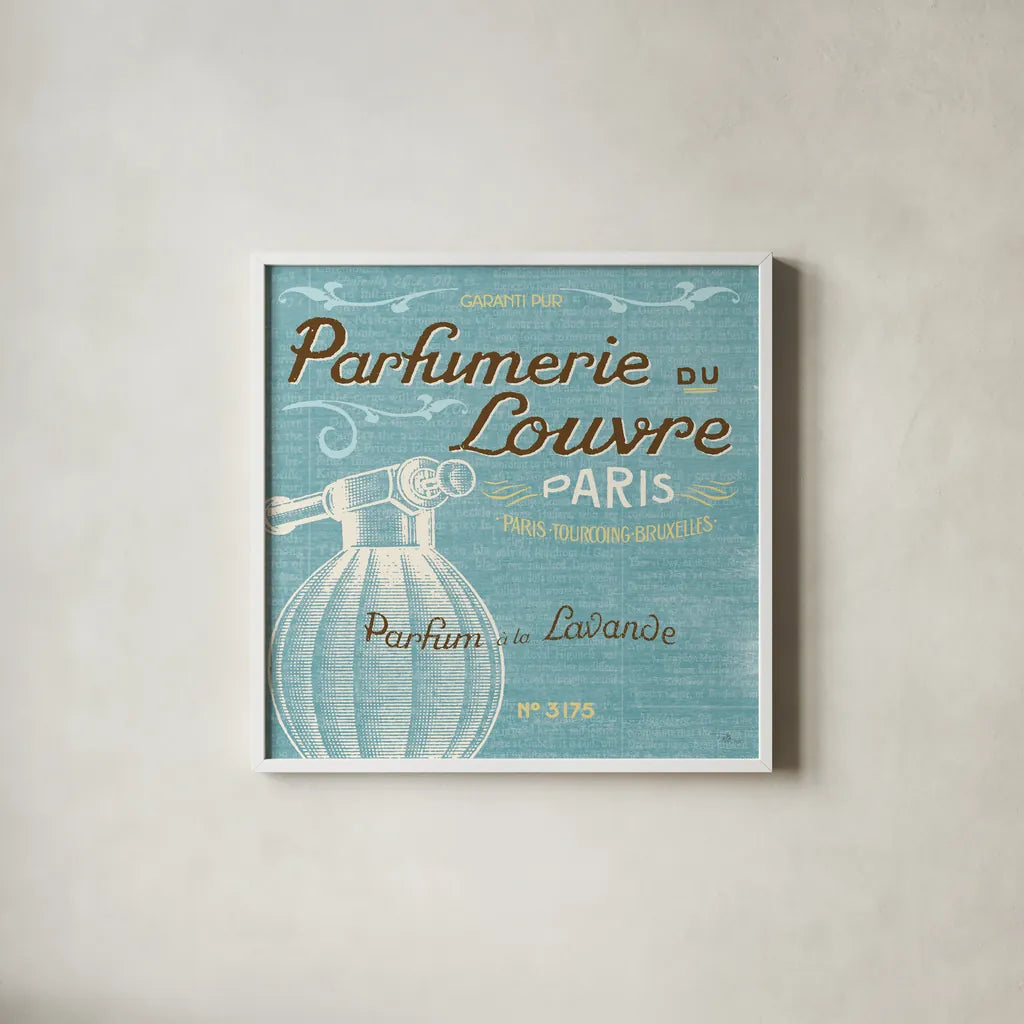 Indulge Yourself Aqua II by Pela Studio. Shown in a crisp white glass frame for a clean and minimalist style. Available as an archival giclee rolled canvas, fine art paper, or poster print. SKU 8798a.